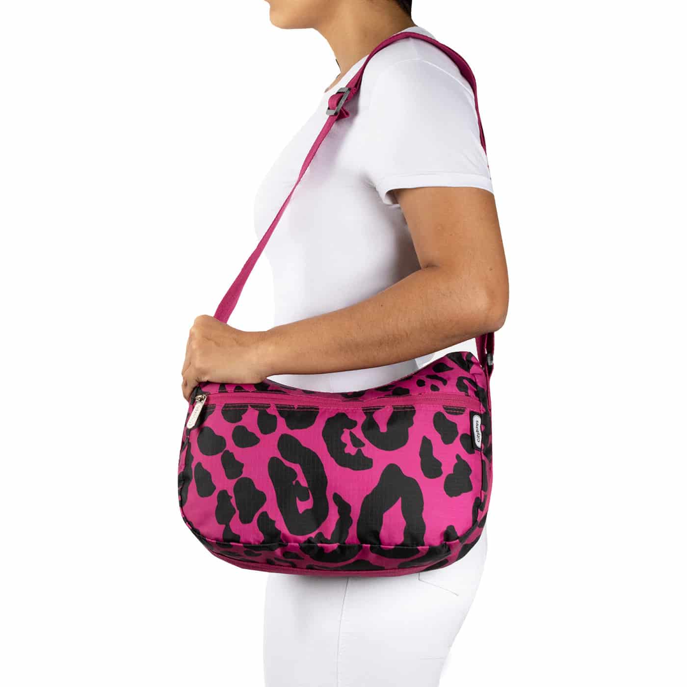 Bolso City Manos libres ULTRA Plegable Estampado Viva Magenta - miniatura 3