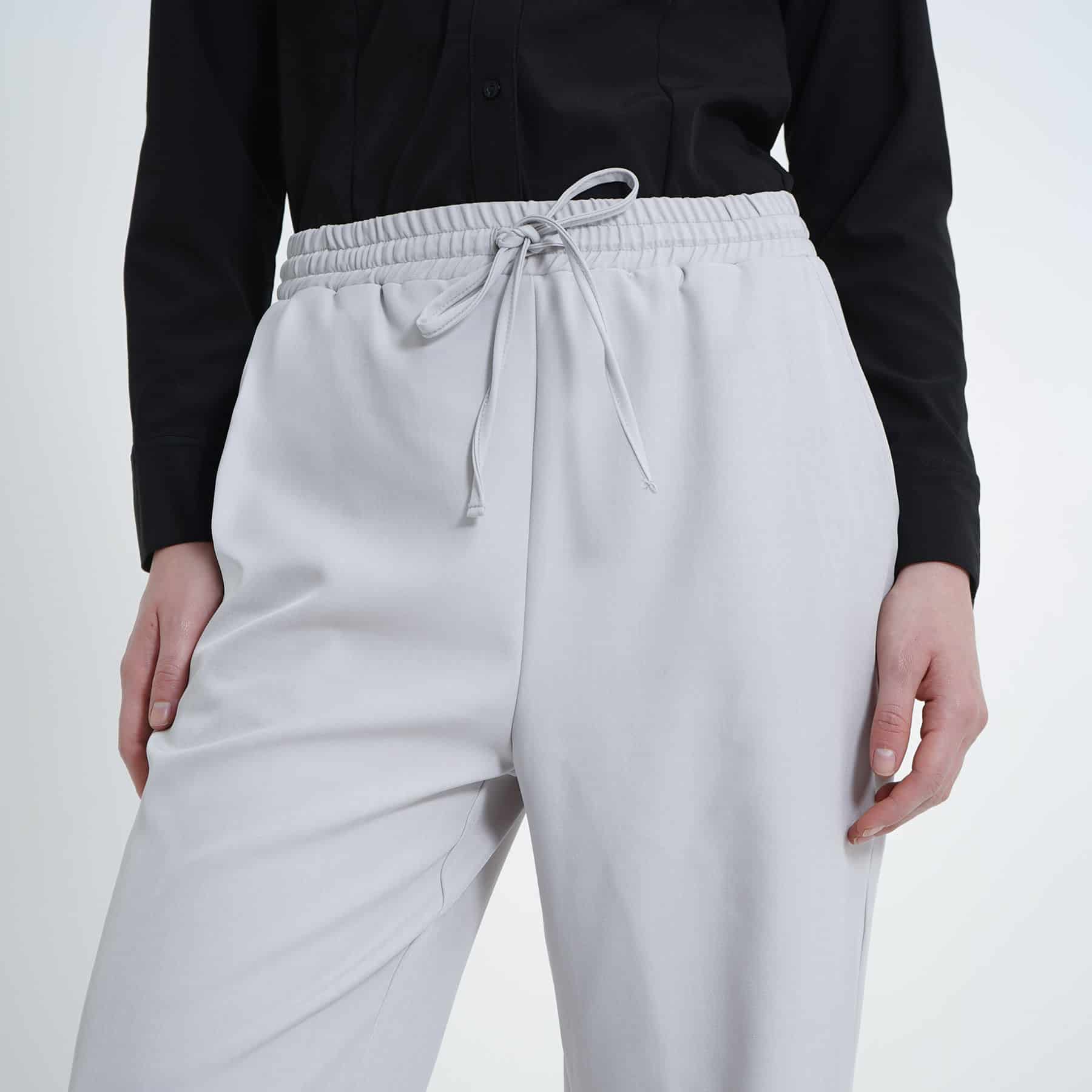 Pantalón recto con elastico y cintura - miniatura 5