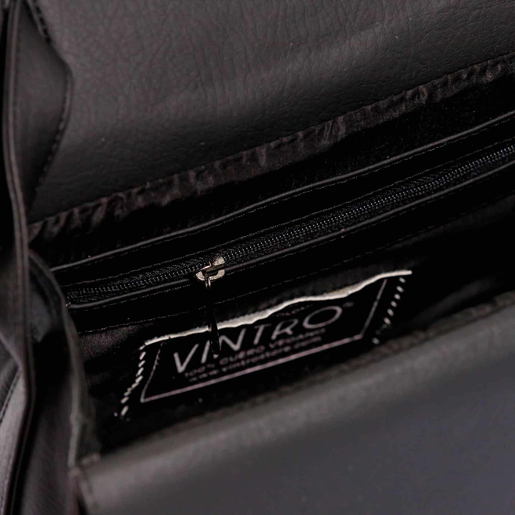 Cartera Para Mujer Dandy Negro Con Cargadera En Cadena - miniatura 5