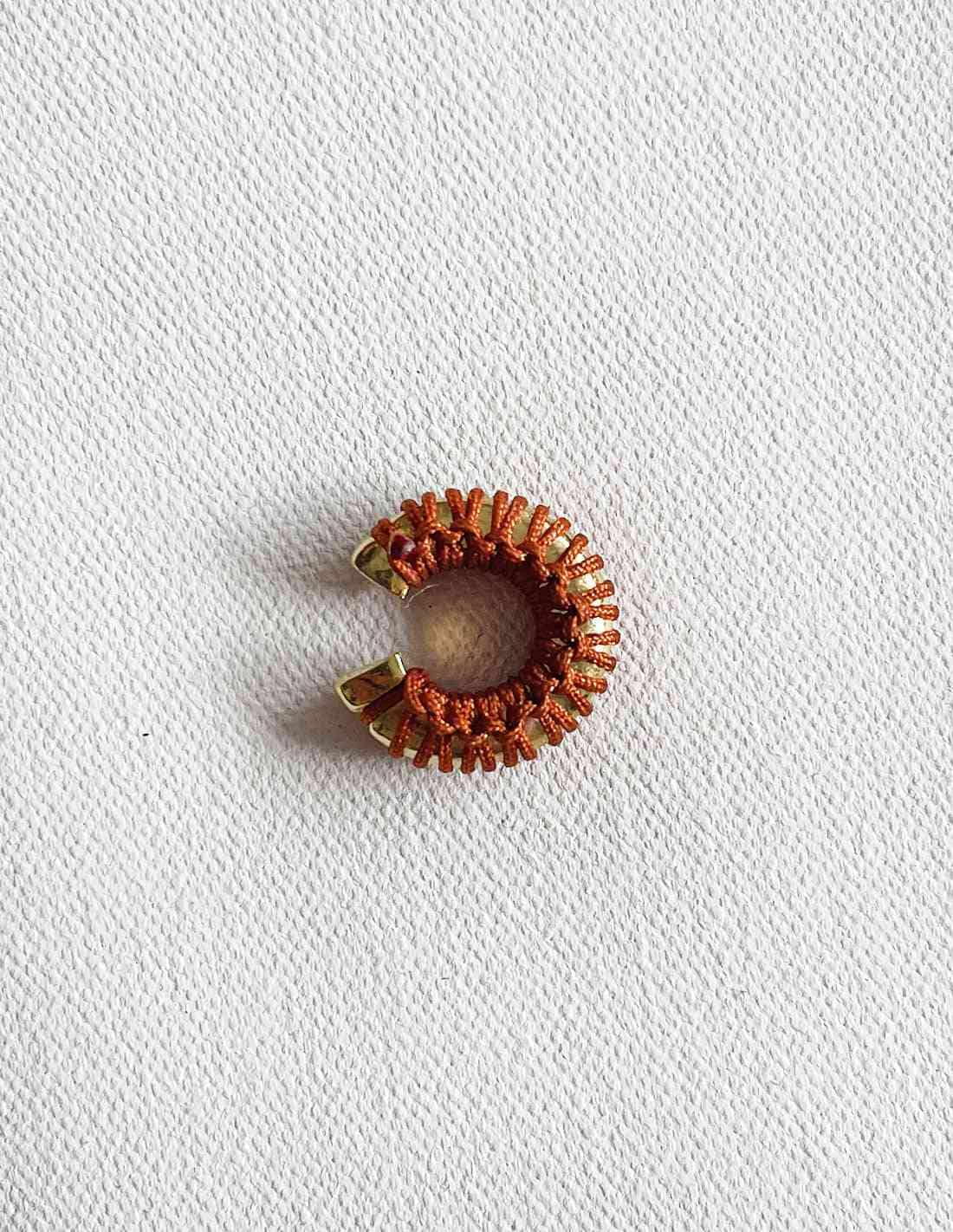 Ear Cuff Luna Llena Café - miniatura 3