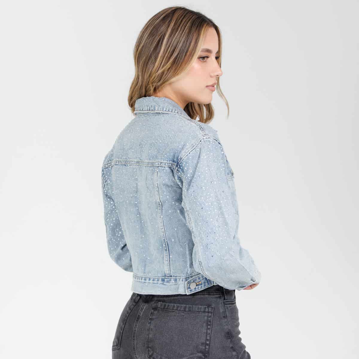 Chaqueta Denim brillos GY4032 - miniatura 2