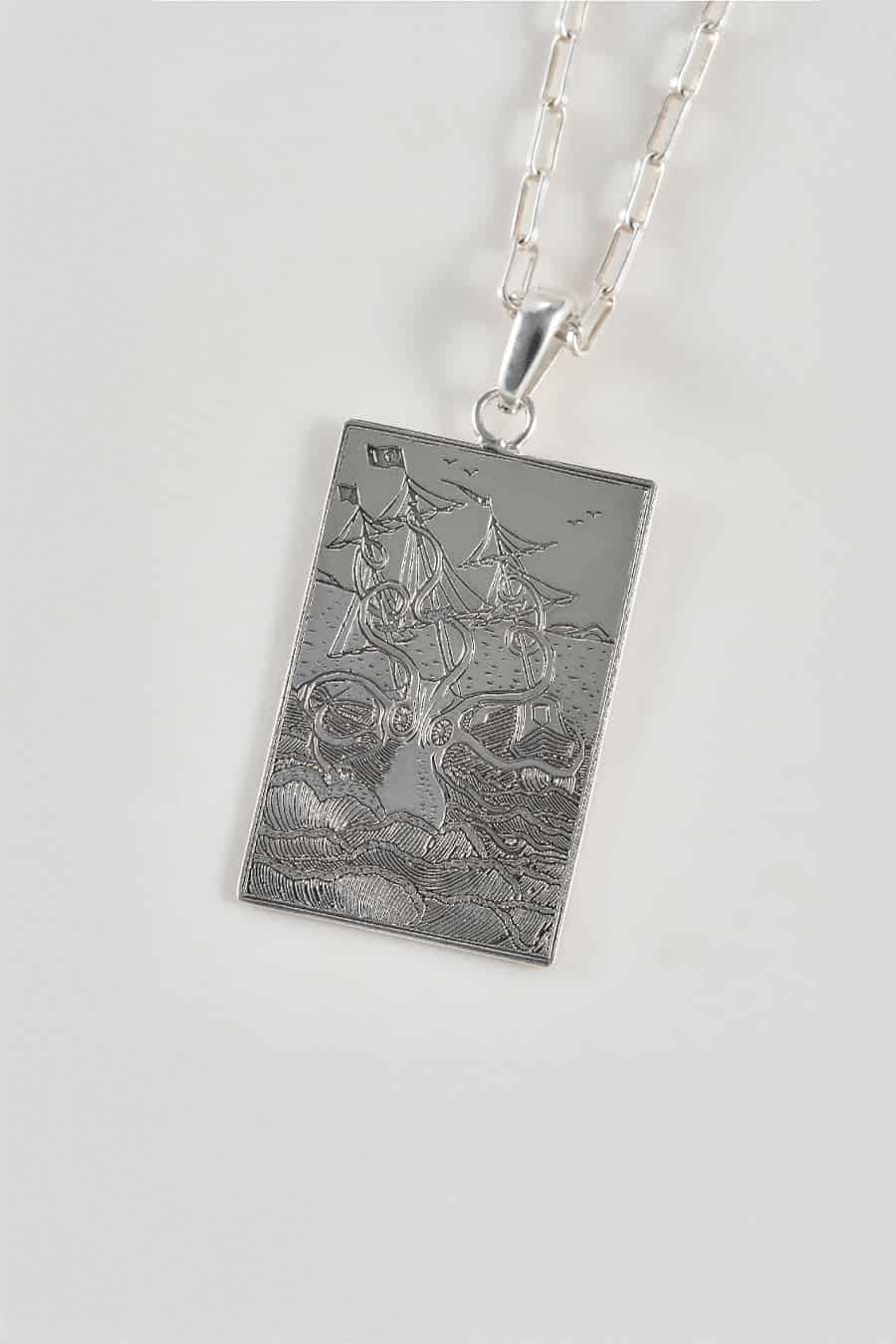 Cadena kraken plata - miniatura 5