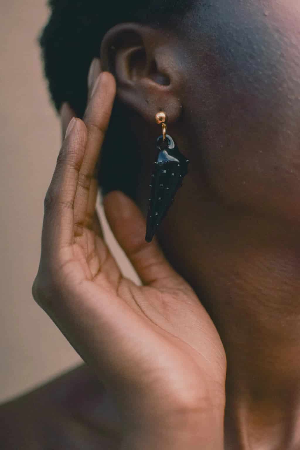GOLD MOLLUSK EARRINGS - miniatura 1