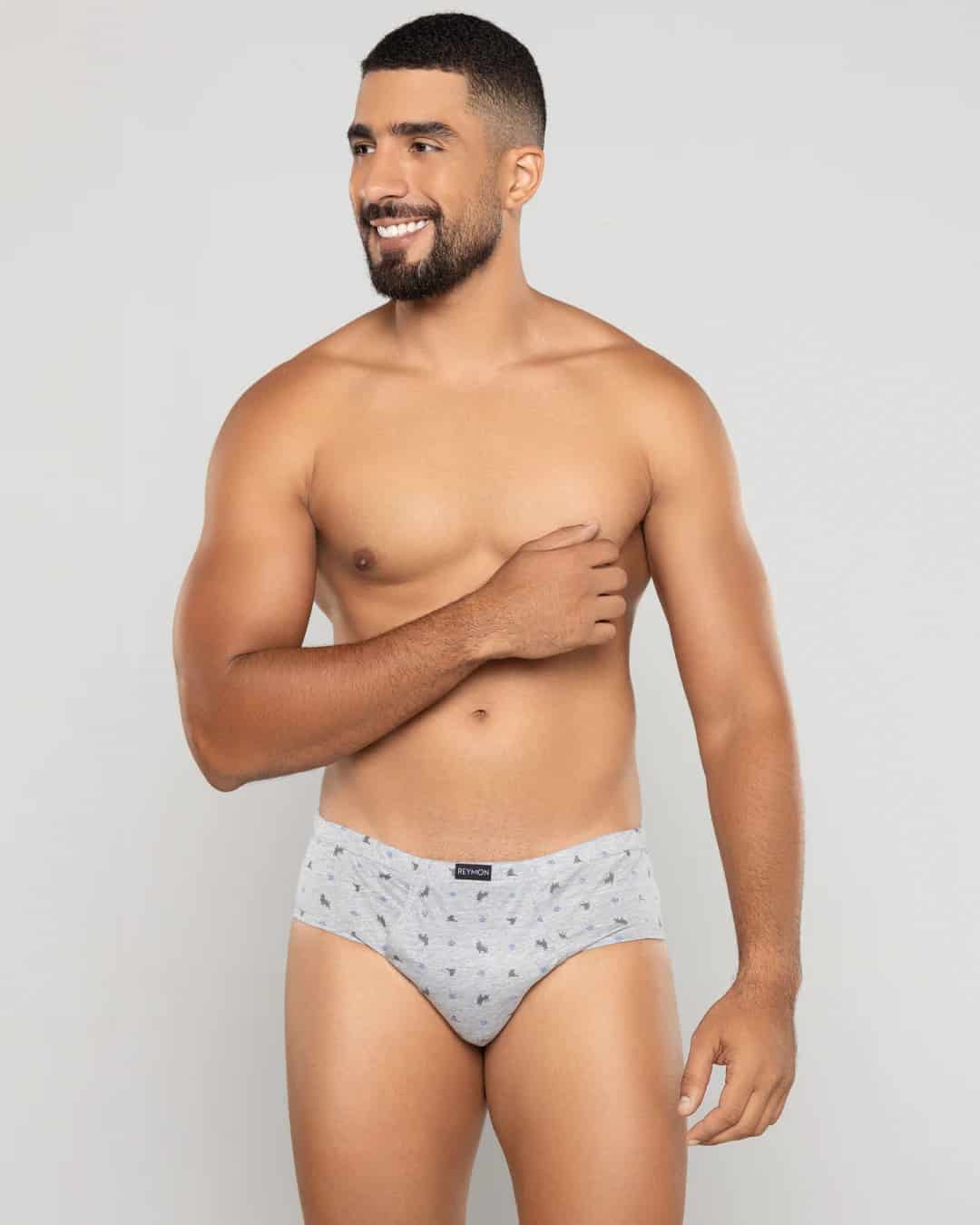Pantaloncillo clásico Algodón estampado con bragueta Ref.2010 - miniatura 4