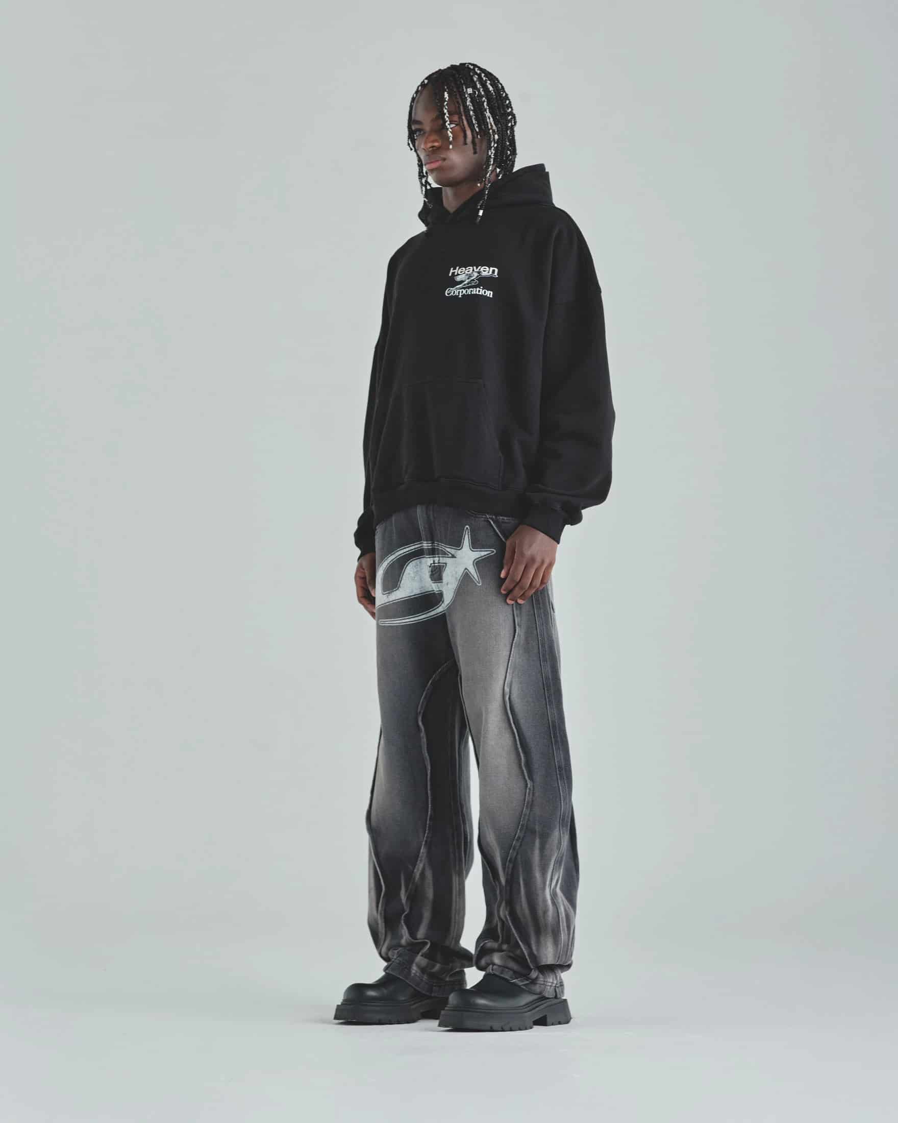 Act 1 UG Star Barrel Vein Jean Washed Black - miniatura 5