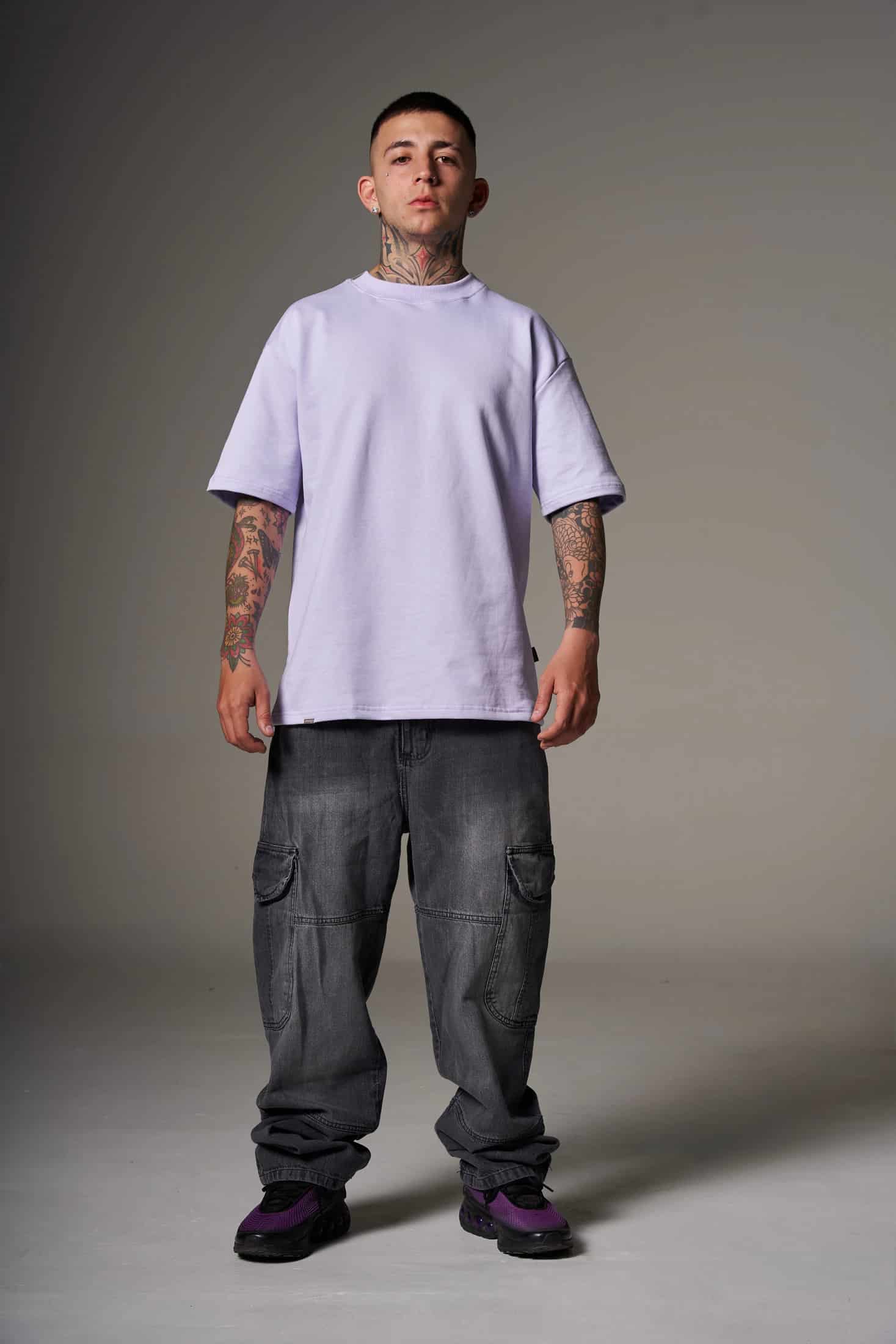 CAMISETA 300 GRAMOS 100% ALGODÓN LILA - miniatura 5