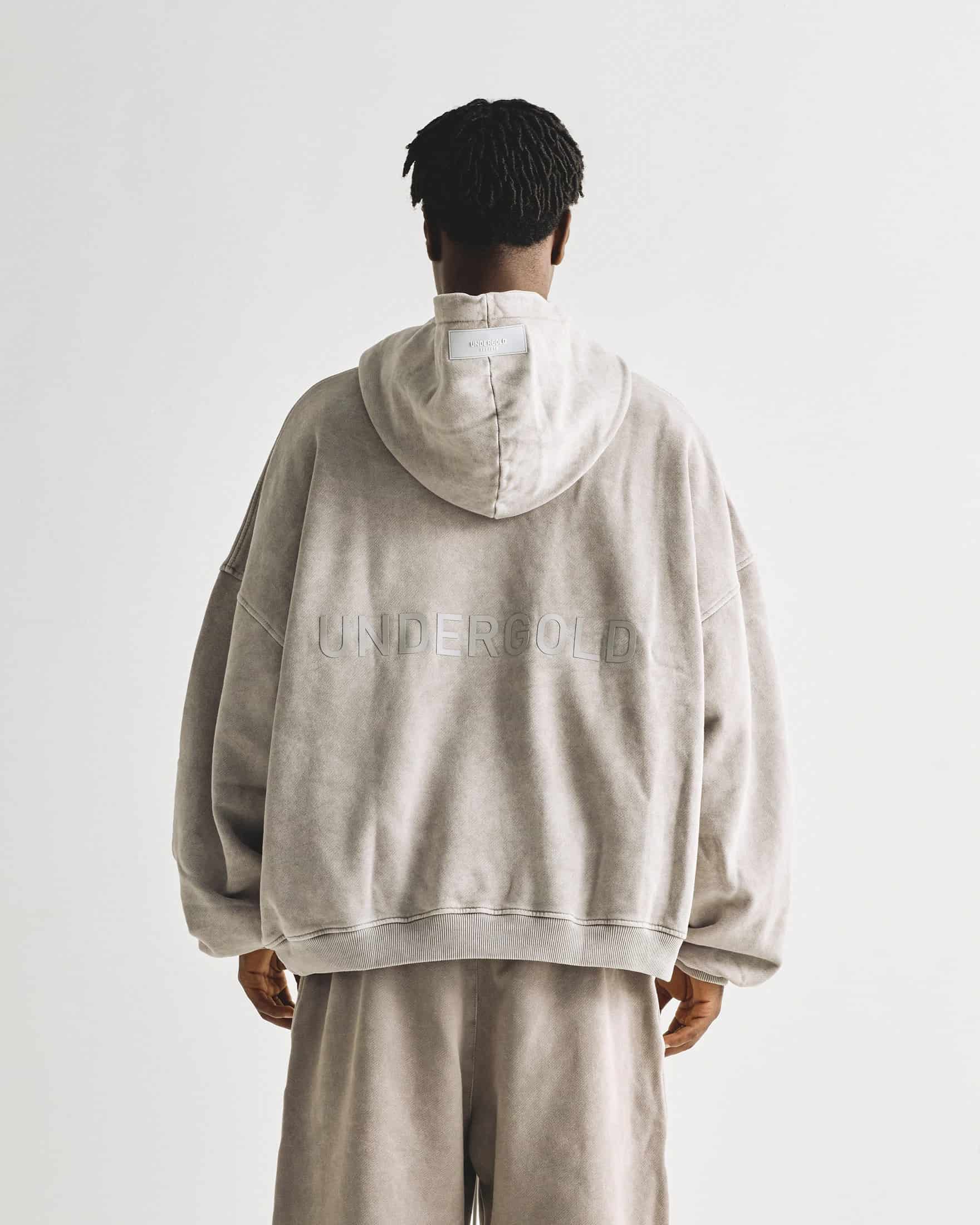 Line Logo Hoodie Washed Gray - miniatura 6