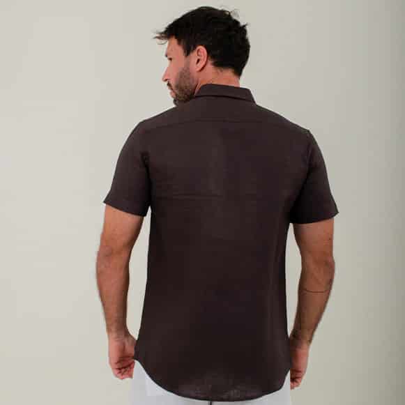 CAMISA MC 100% LINO HOMBRE - miniatura 8