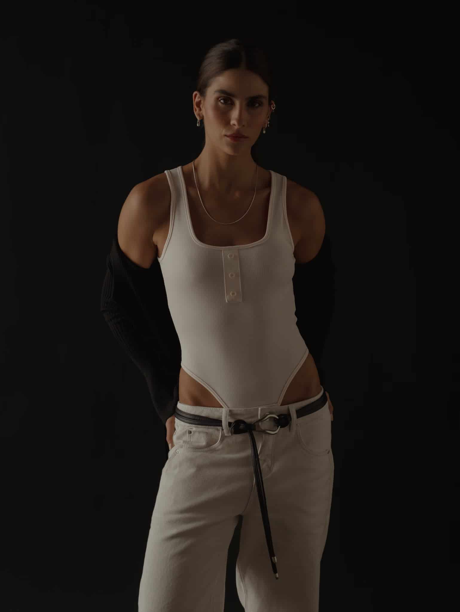 HALF BUTTON BODY - SOFT WHITE - miniatura 14