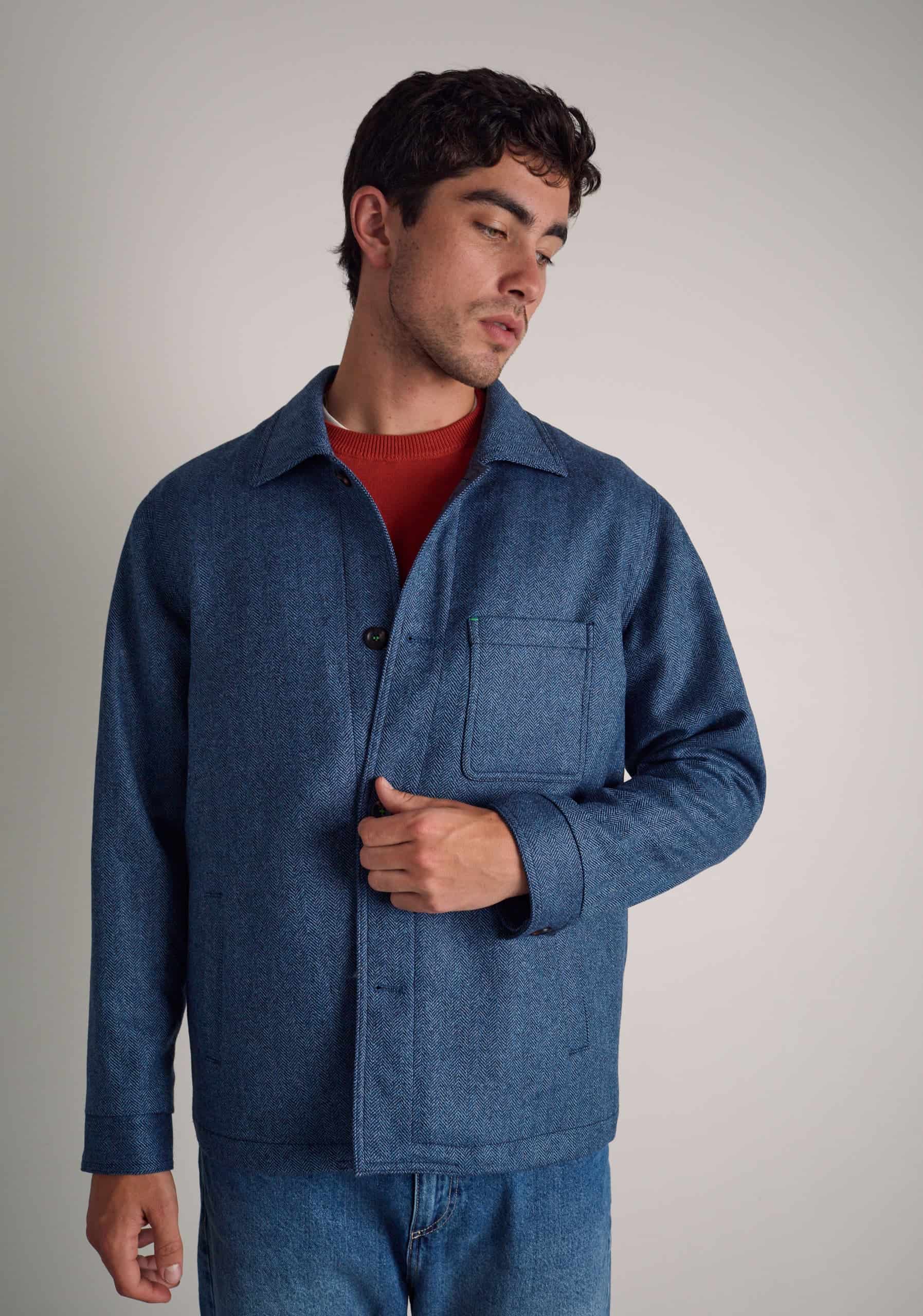 Chaqueta H Clapton Espina Azul Medio - miniatura 3