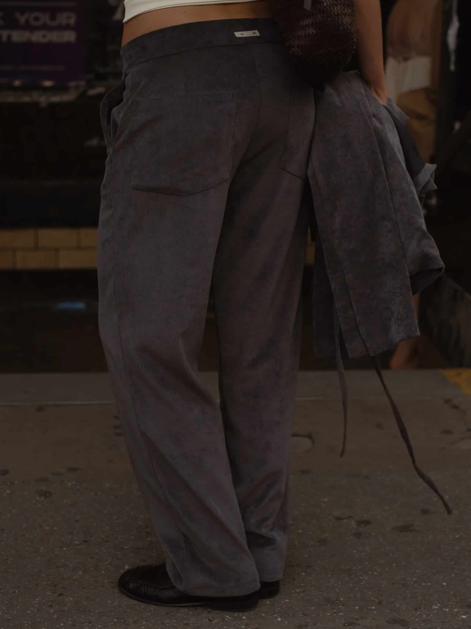 CORD STRAIGHT TROUSER - DEEP BROWN - miniatura 11