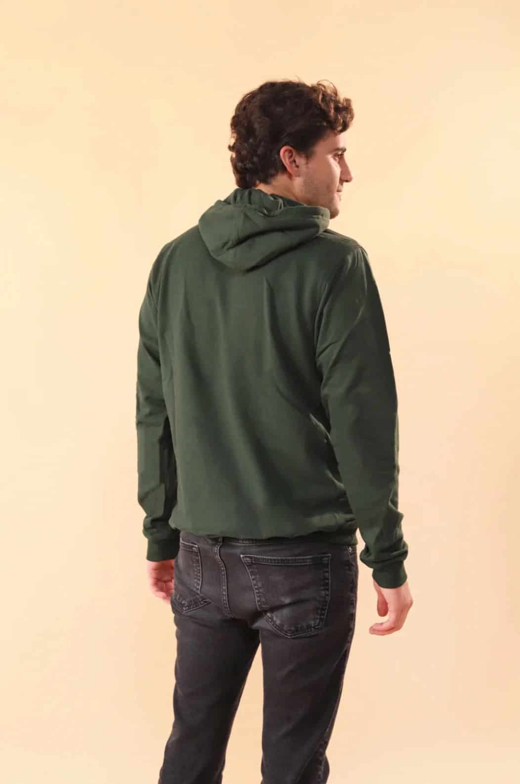 HOODIE DOMENICA VERDE MILITAR - UNISEX - miniatura 4