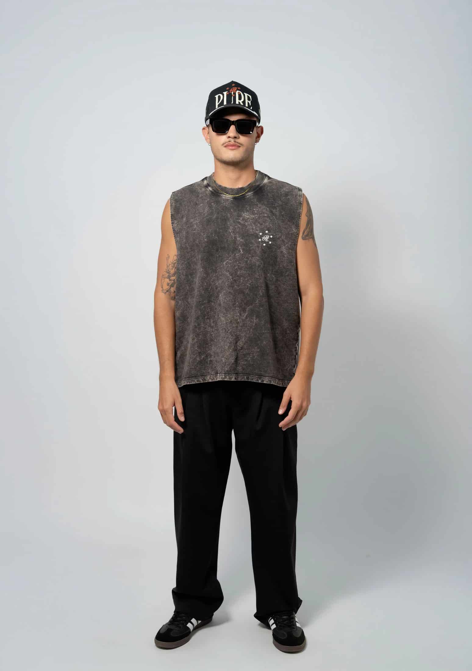 Still Hungry Washed Gray Tank Top - miniatura 3