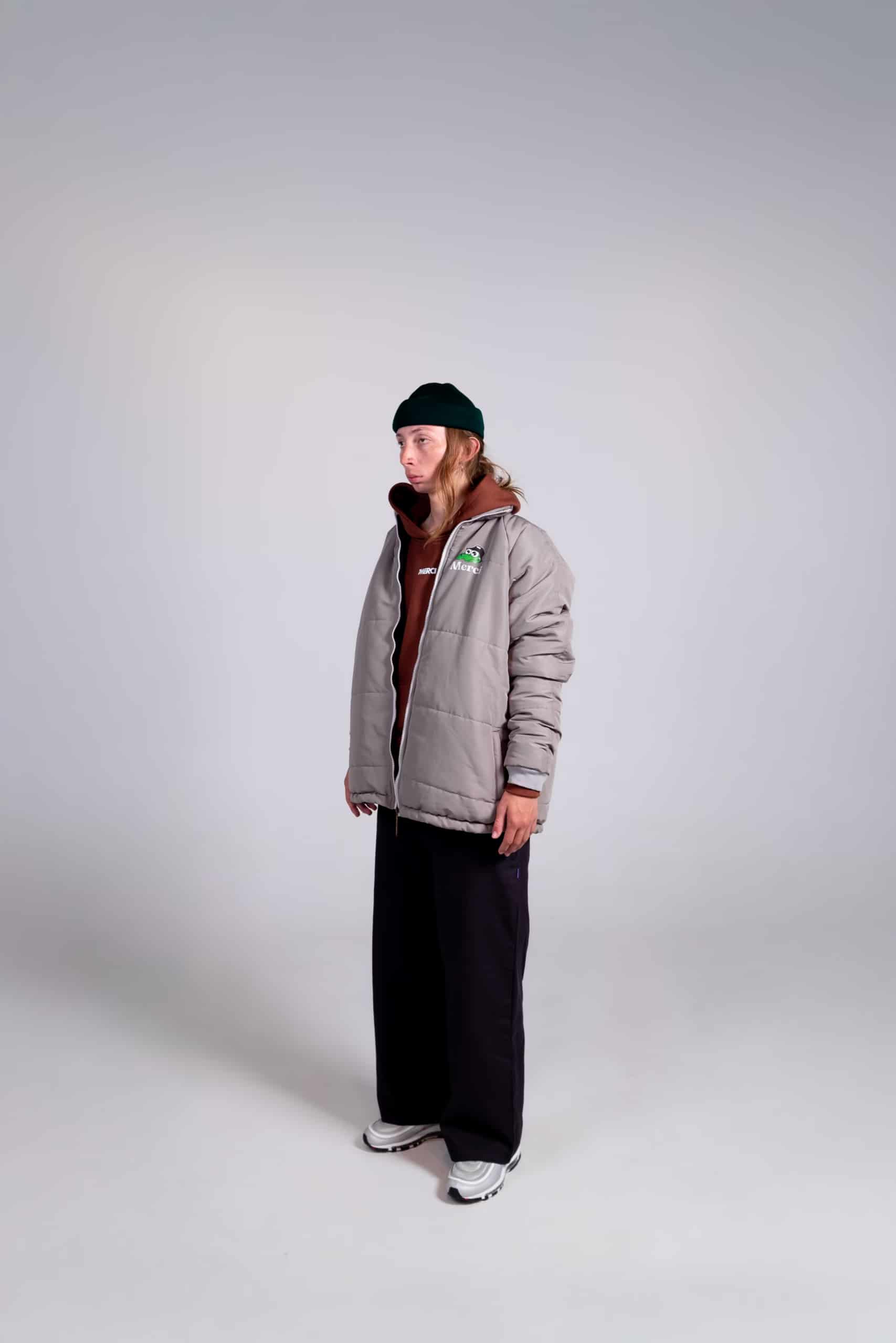 Chaqueta Gris Puffer - miniatura 3