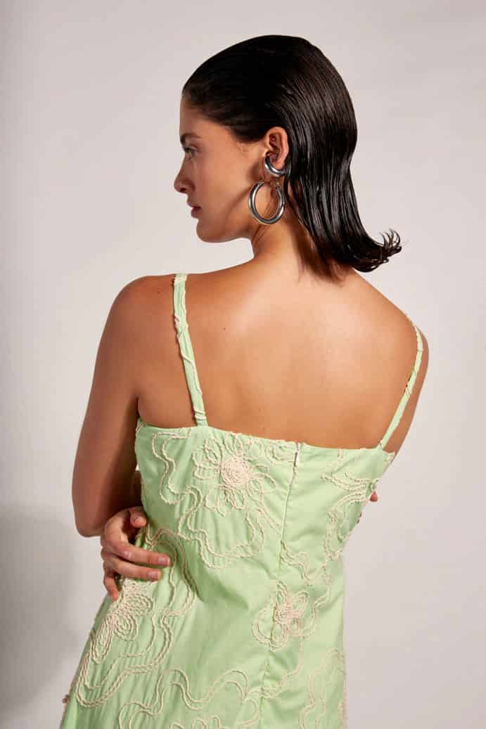 ISORA MAXI DRESS GREEN - miniatura 3