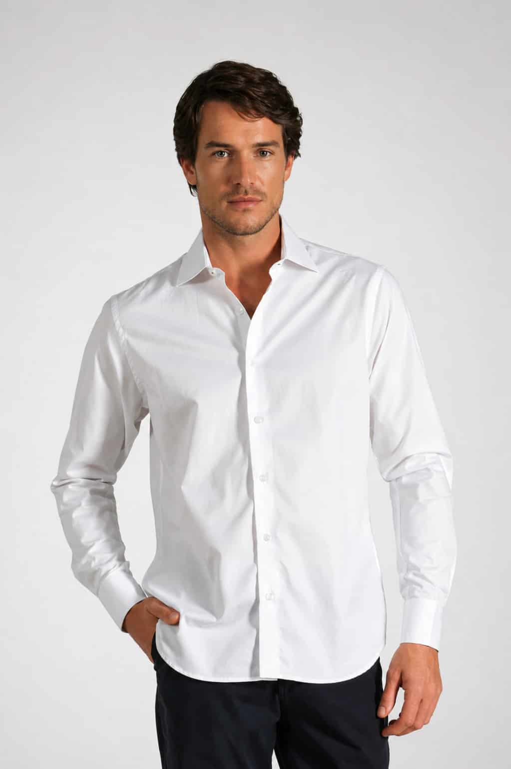 Camisa Classic Algodón Blanco - miniatura 1