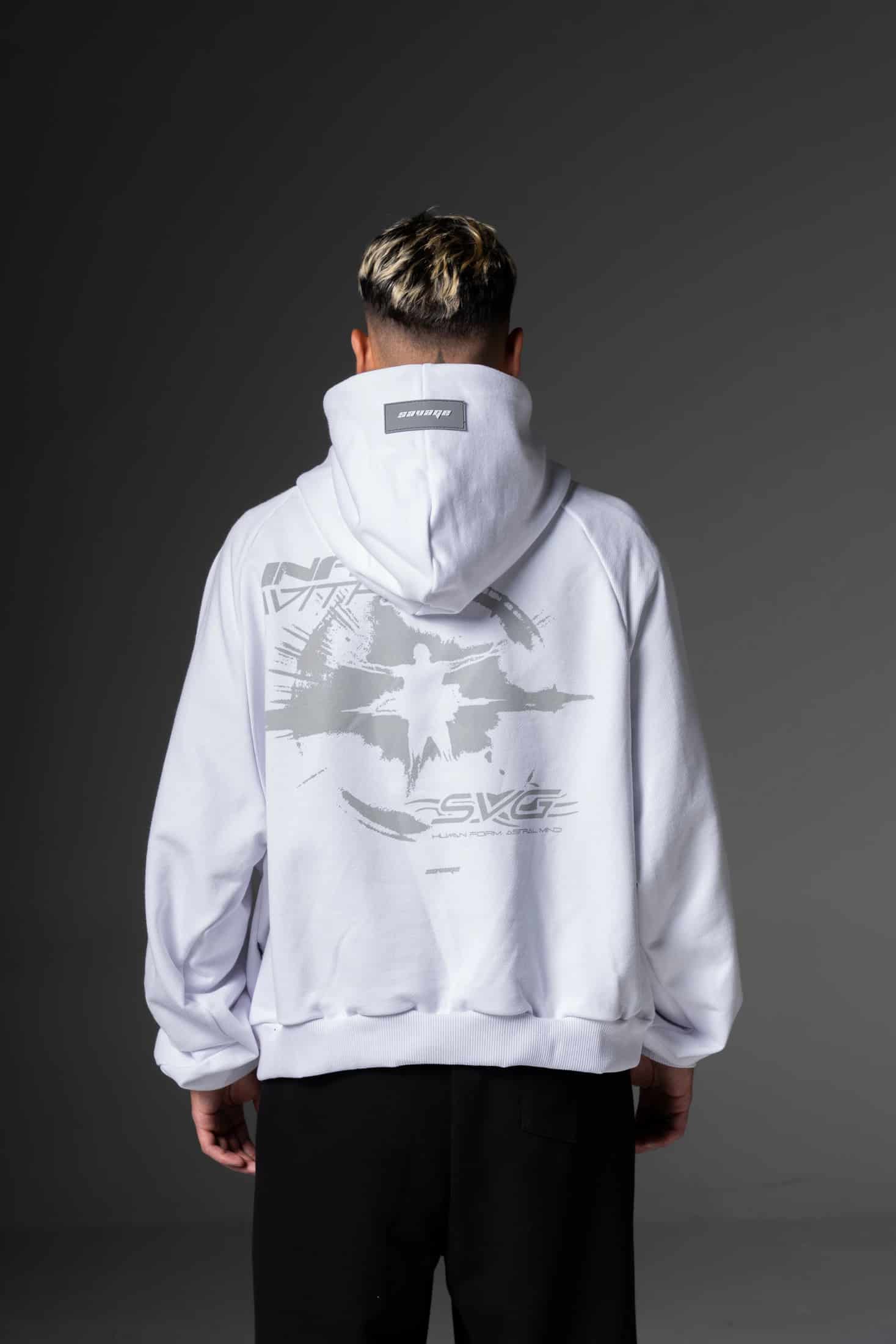 Hoodie Boxy fit Human form   400 gramos - miniatura 2