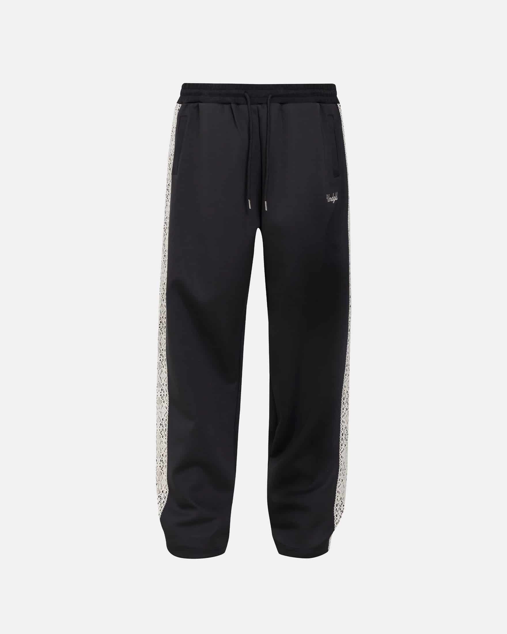 Basics Undgld Lace-panel Track Pants Black - miniatura 1