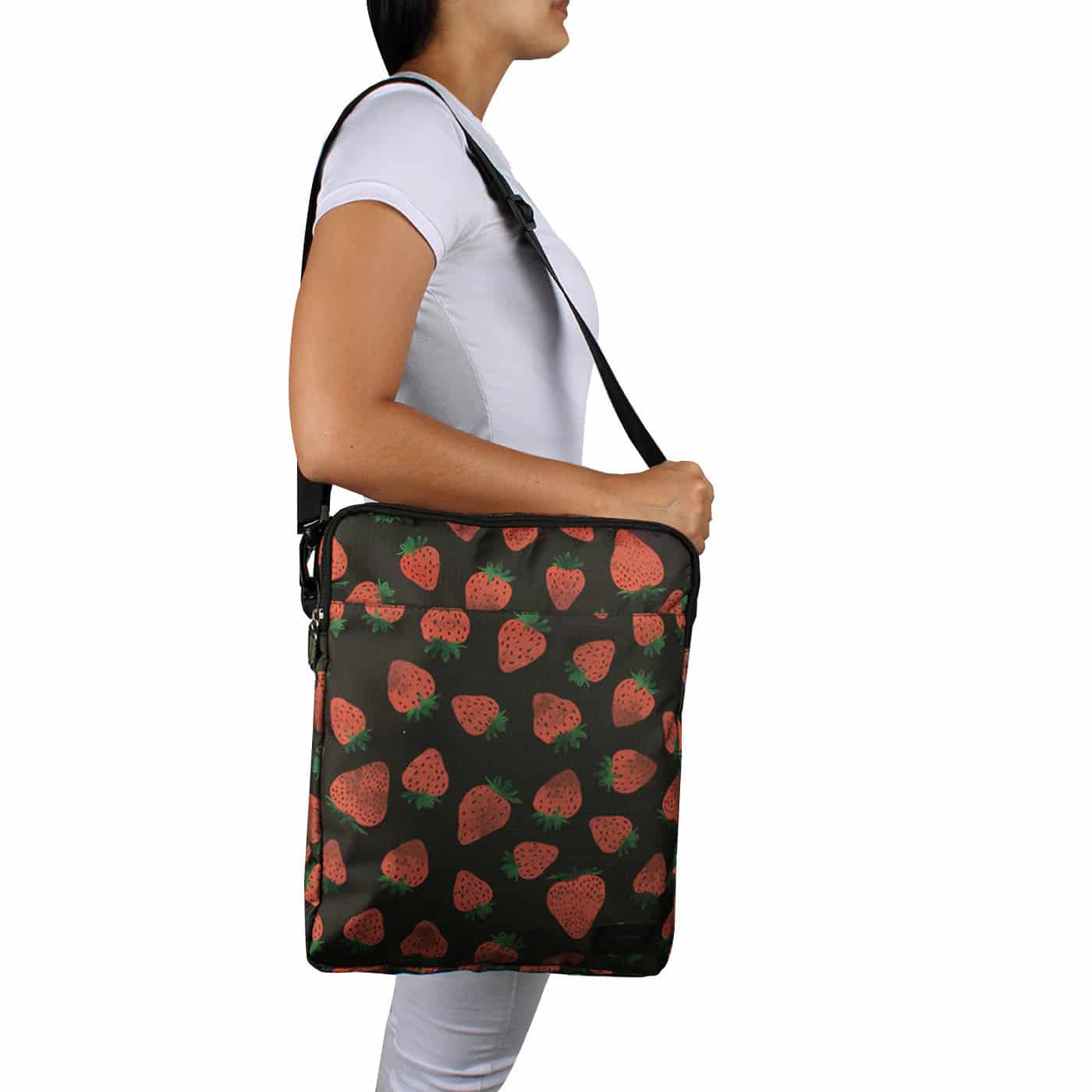 Bolso Manos Libres Convertible a Morral Citybags ULTRA Fresas - miniatura 3