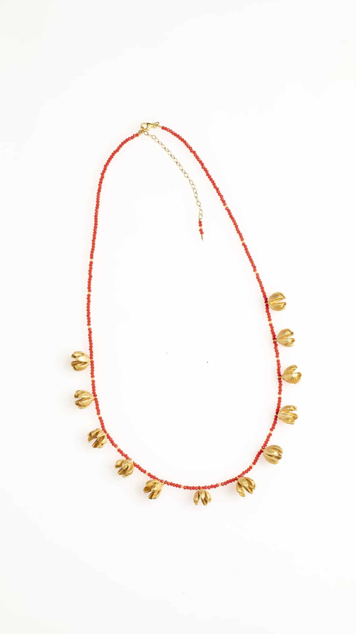 COLLAR SEMILLAS DE ENEBRO Y PIEDRAS NATURALES - miniatura 1