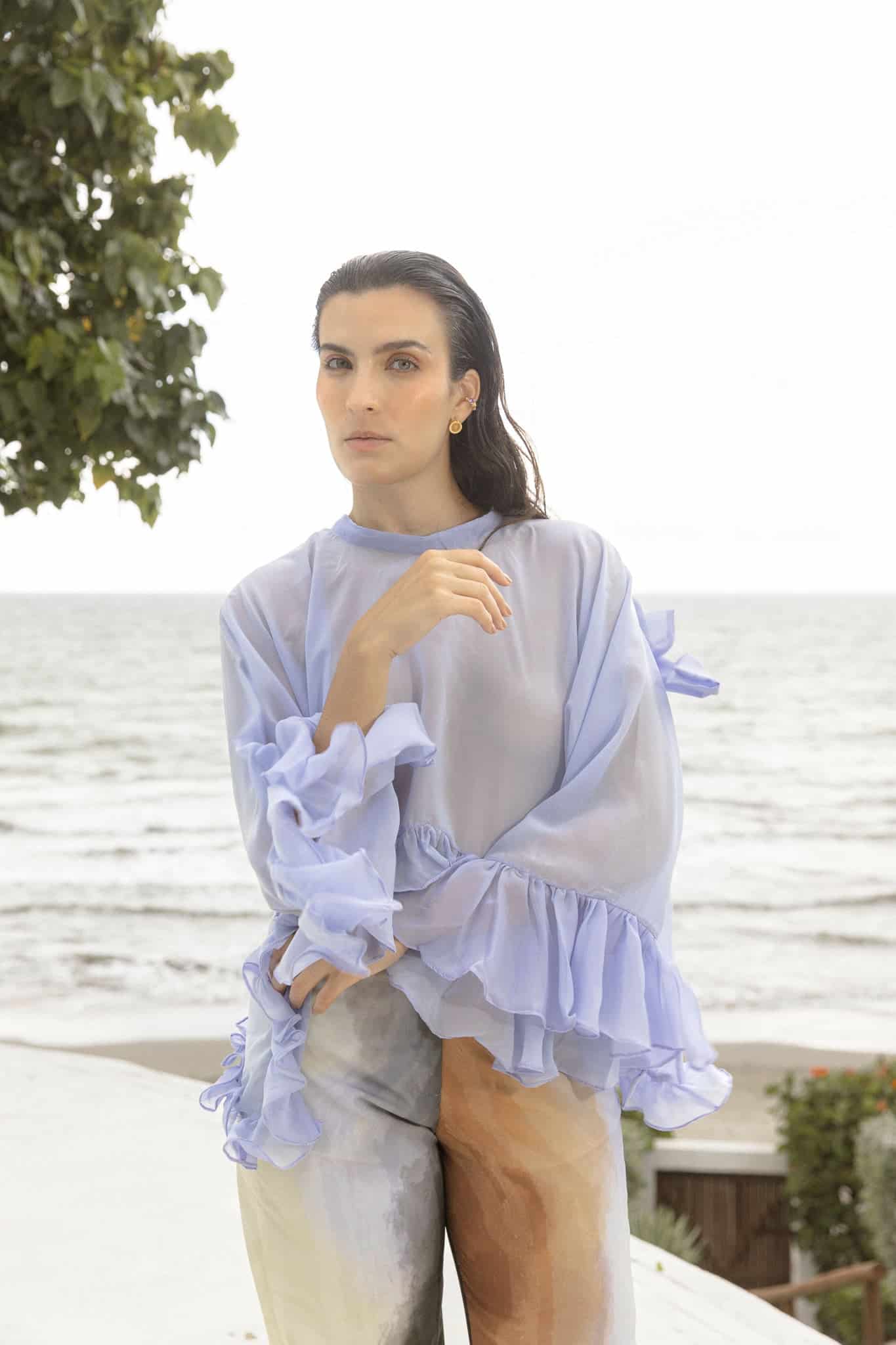 Mariposa Blouse | Blue - miniatura 1