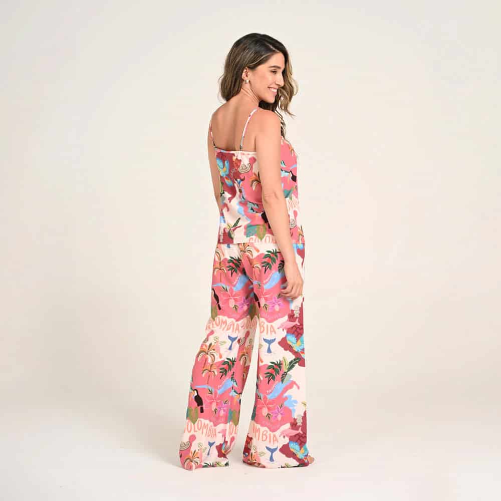 Conjunto de Pijama Pantalón Largo Estampado Colombia - miniatura 3