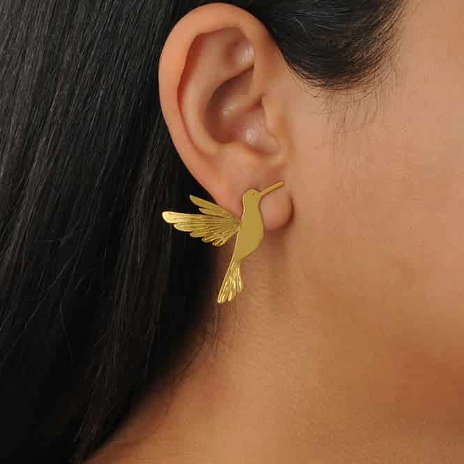 Aretes Colibri Alas del Alma - miniatura 2