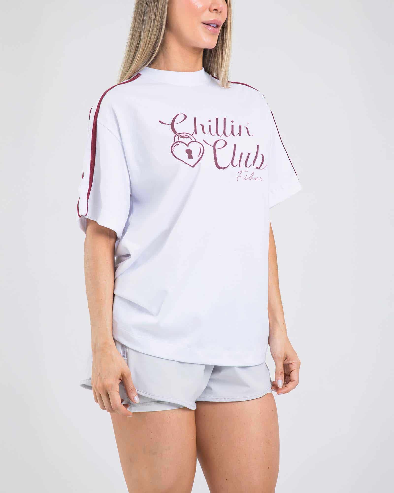 Camiseta oversize chillin blanco lumen FIBER - miniatura 2