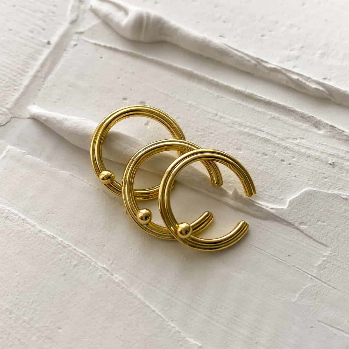 EAR CUFF LAMELL GOLD - miniatura 1