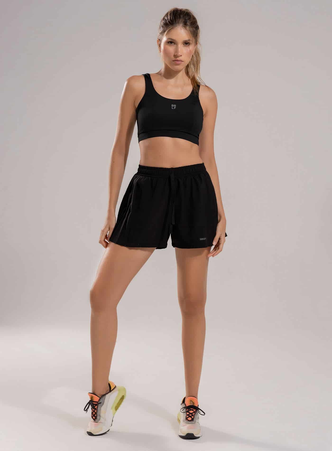 SHORT DEPORTIVO CON DISEÑO PLISADO  Y SHORT INTERNO - PRECIO ESPECIAL - miniatura 1