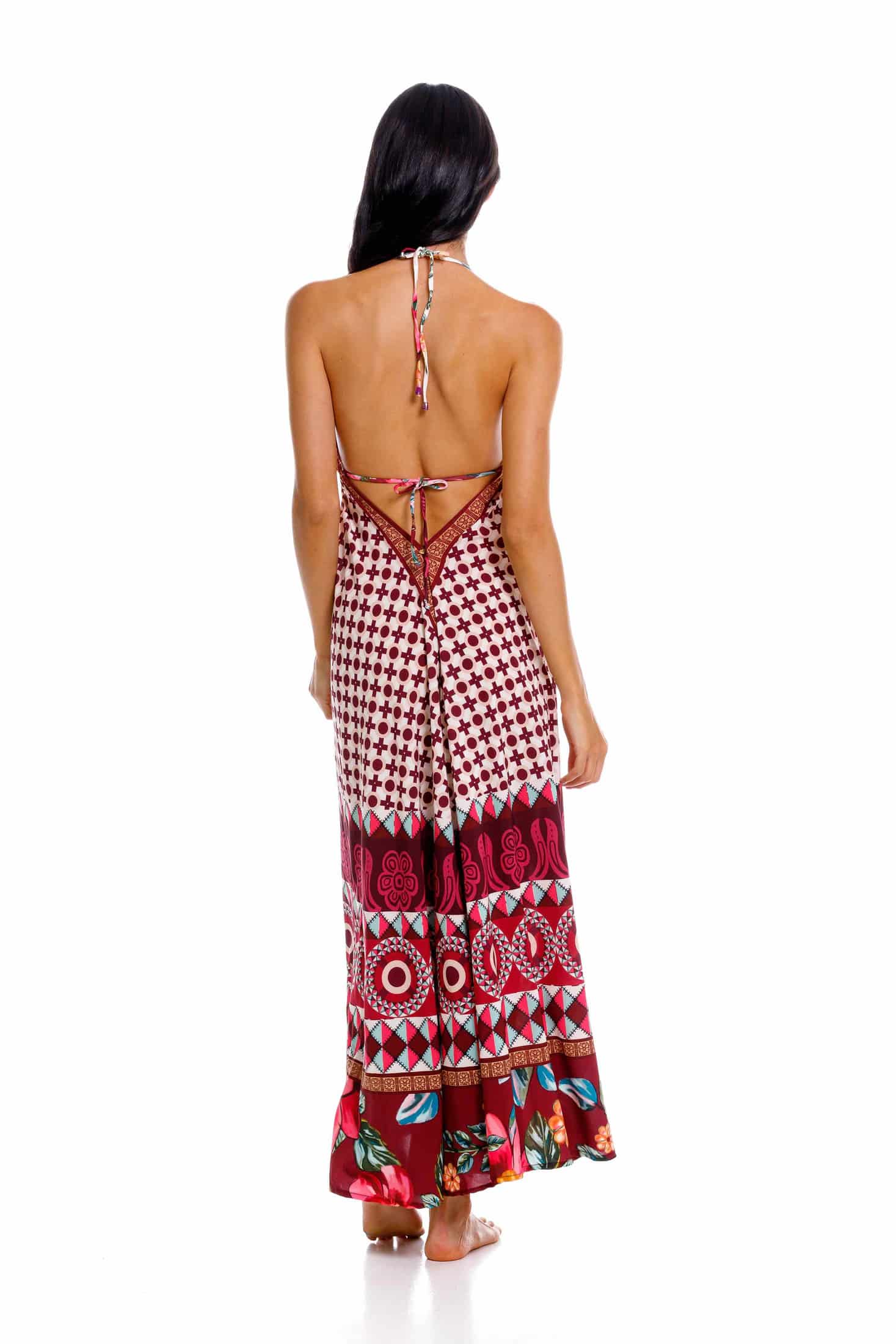Vestido Largo Bohemia Kenia Patch - miniatura 2