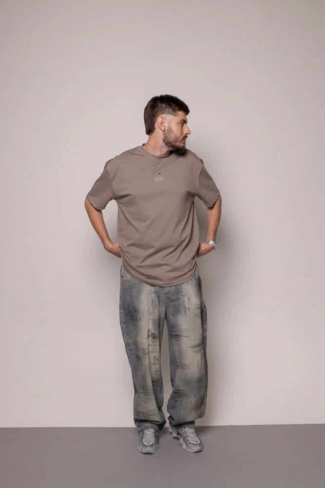 Camiseta Basica Sogno-Gris - miniatura 4