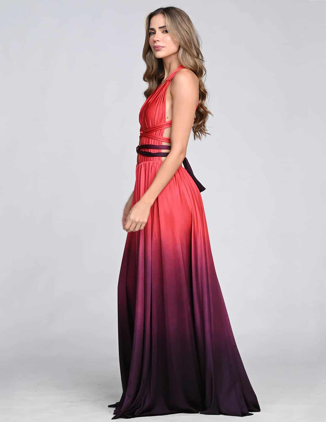 Vestido Plutón Wild Wine + Deep Purple - miniatura 3