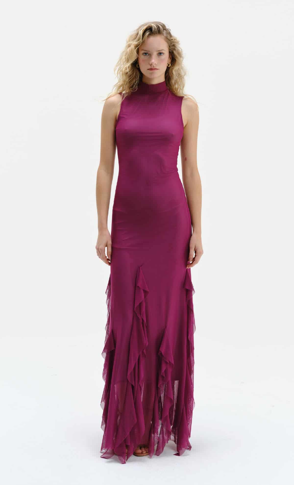Vestido largo Aneta Mauve - miniatura 2
