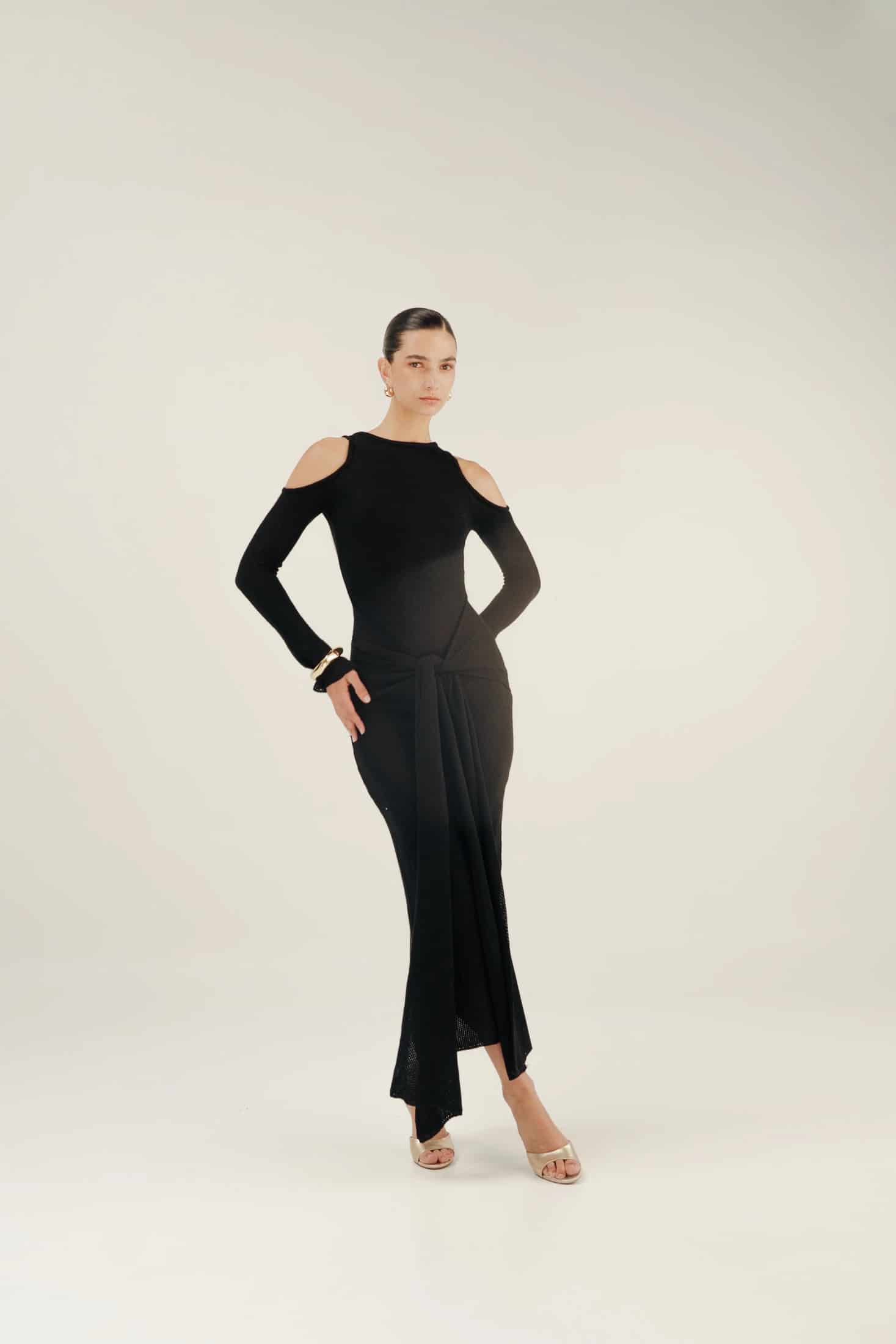 VESTIDO VOLVER AL VALLE - BLACK - miniatura 1