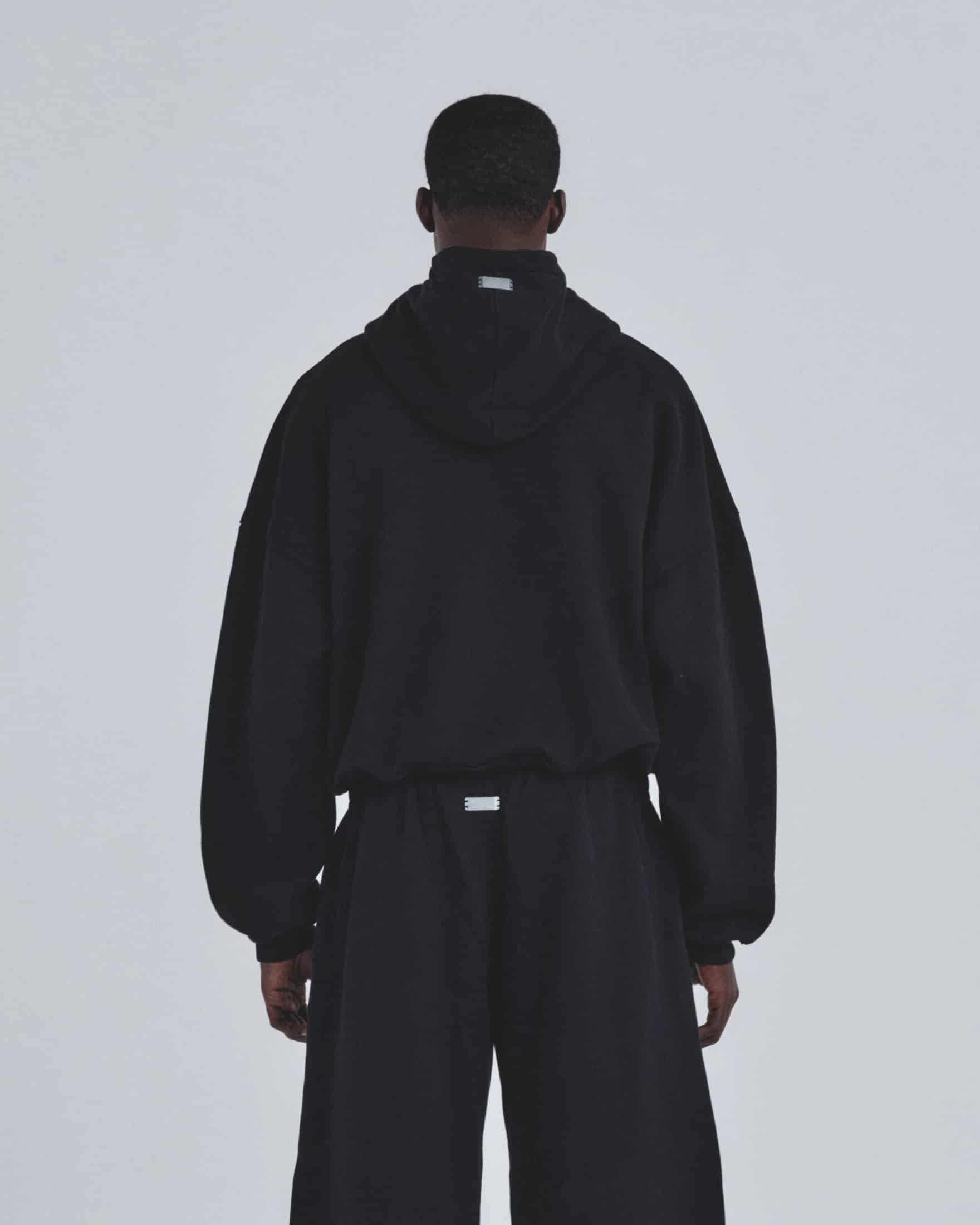 Holy State Deco Boxy Fit Hoodie Black - miniatura 7