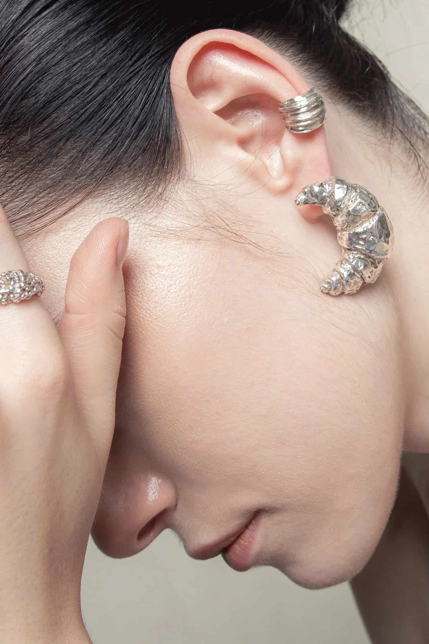 MAXI CROISSANT EARRINGS - miniatura 1