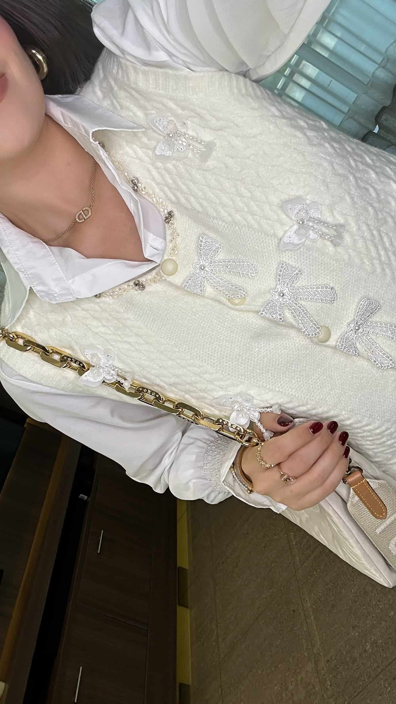 BLUSA ELENA MARFIL x BLANCO - miniatura 3
