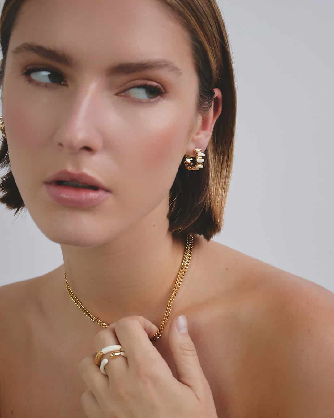 Collar Trenzado Ancho Acero Inoxidable - miniatura 2