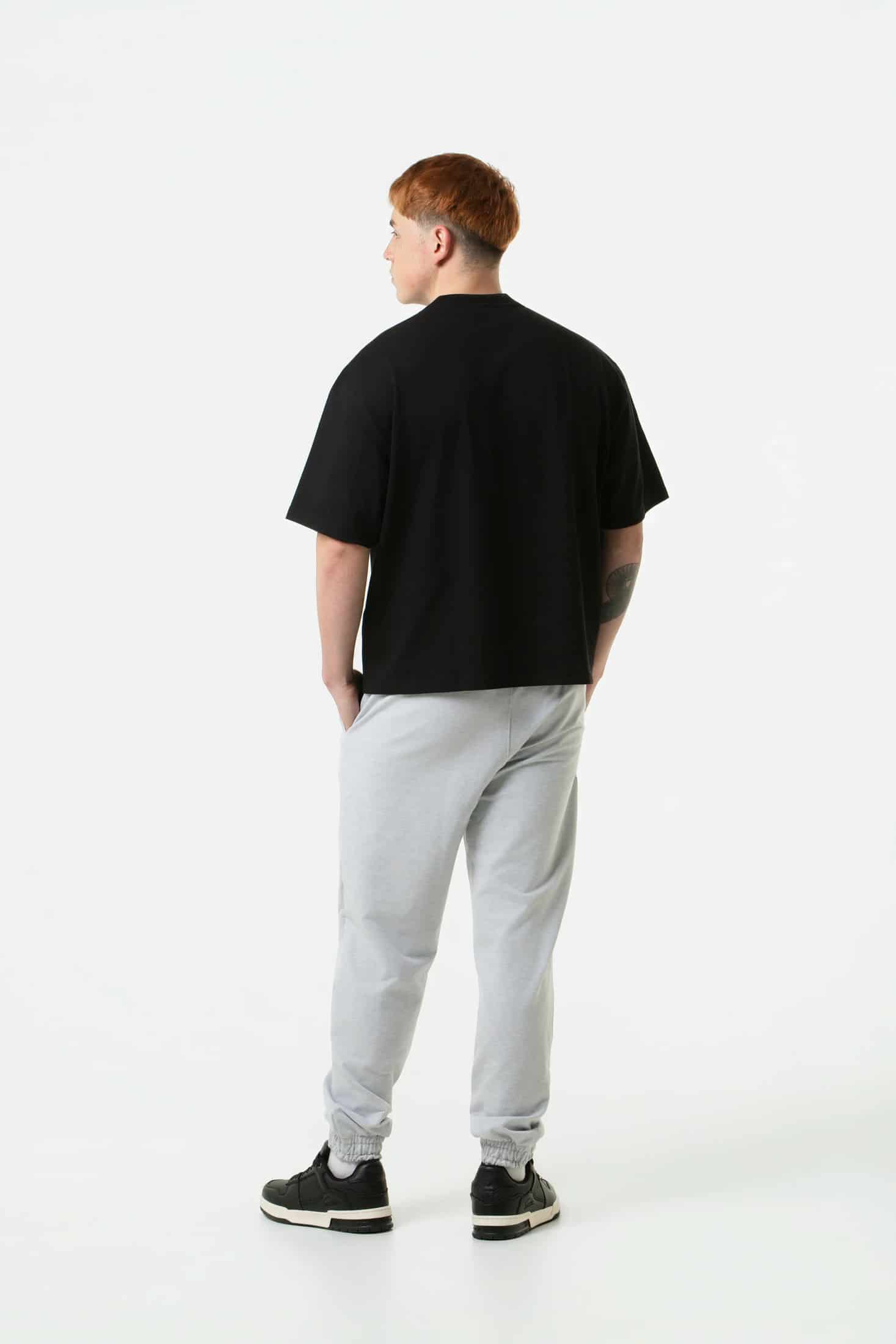 PANTALON JOGG COLOR GRIS JASPE CLARO - miniatura 6