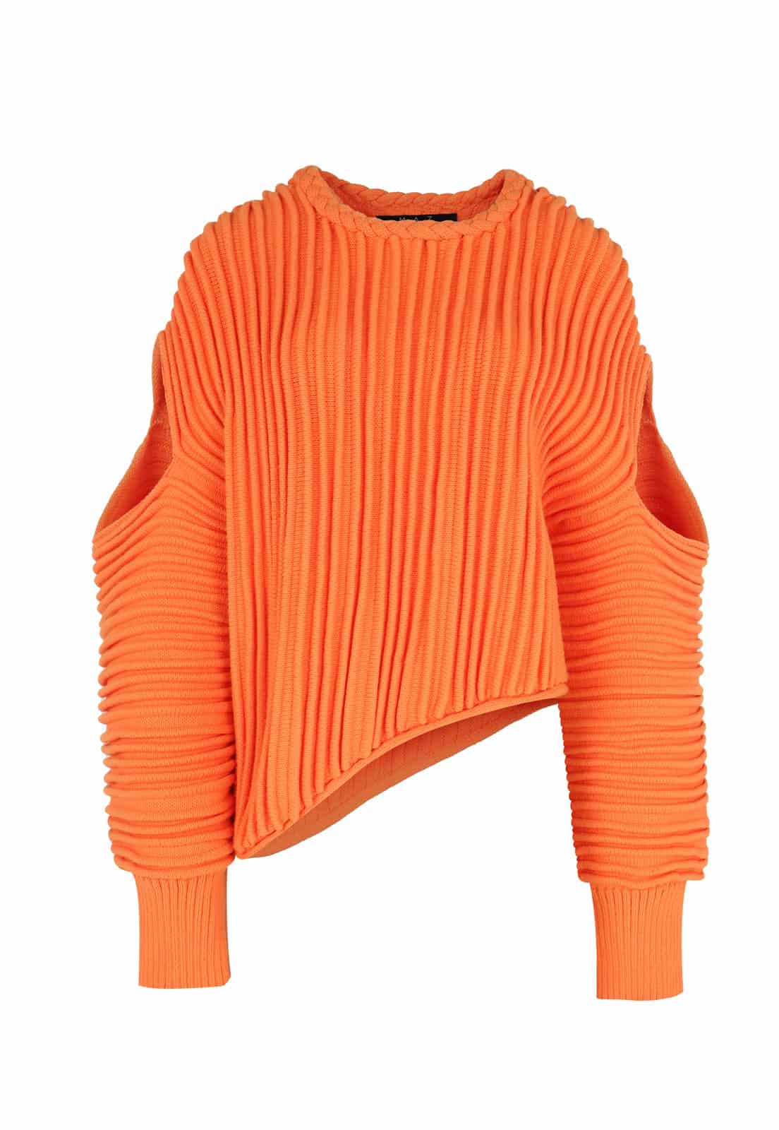 BRAIDED ACCORDION WOVEN SWEATER - miniatura 3