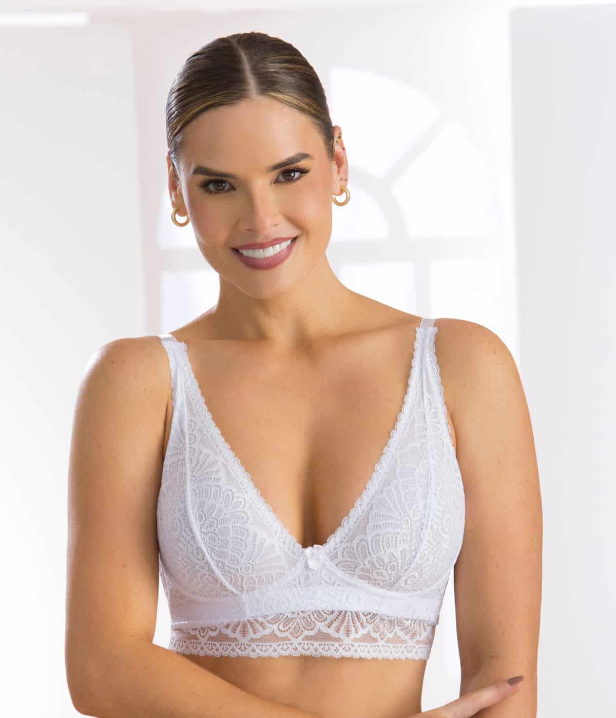 Bralette triangular en encaje 30031 - miniatura 1