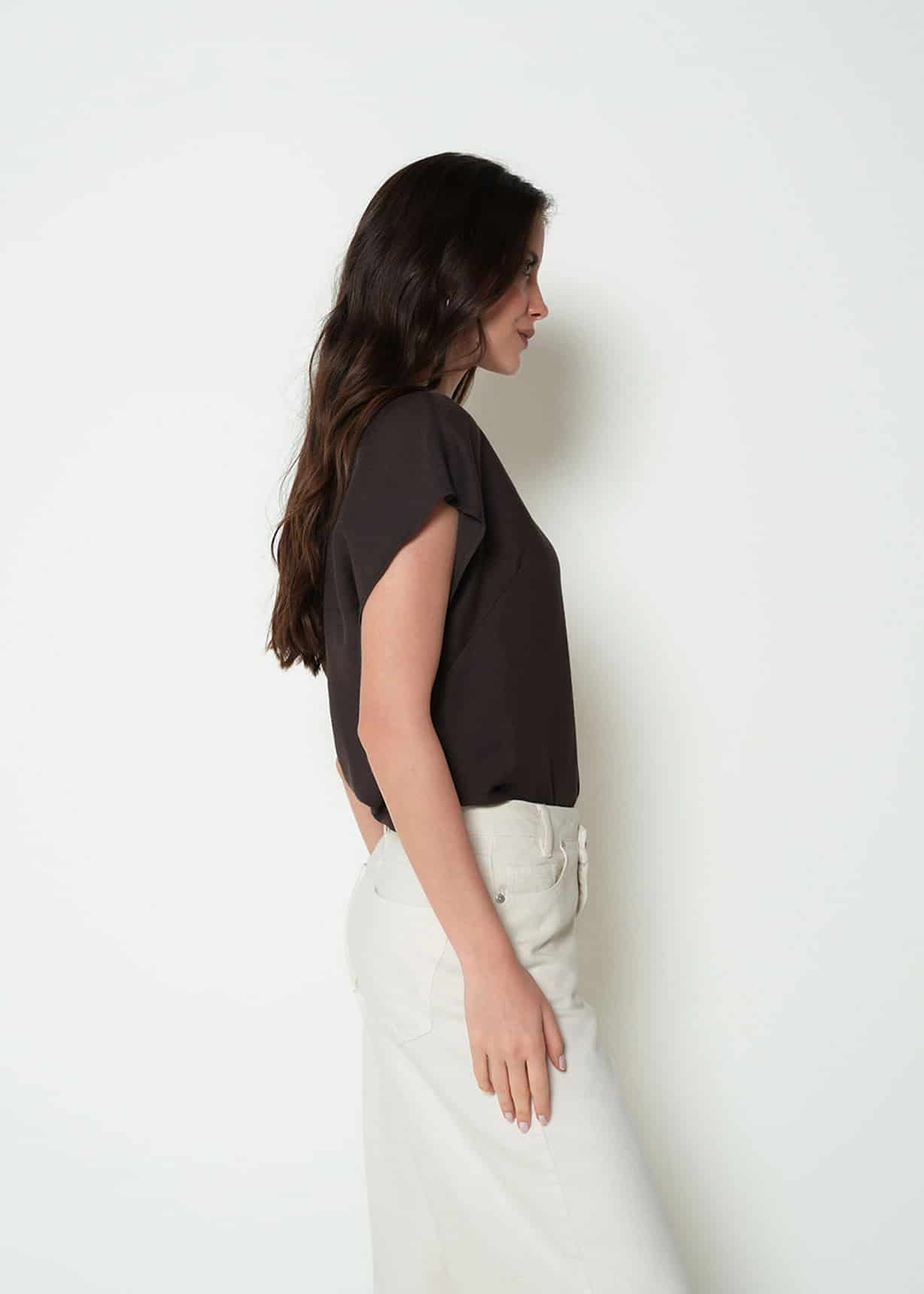 Camisa con recogido en hombro - miniatura 2