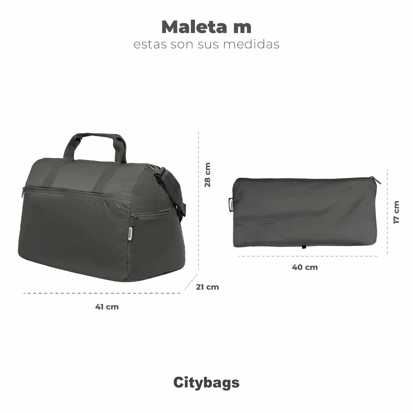 Maleta M ULTRA Plegable Estampado Salpicon Citybags - miniatura 5