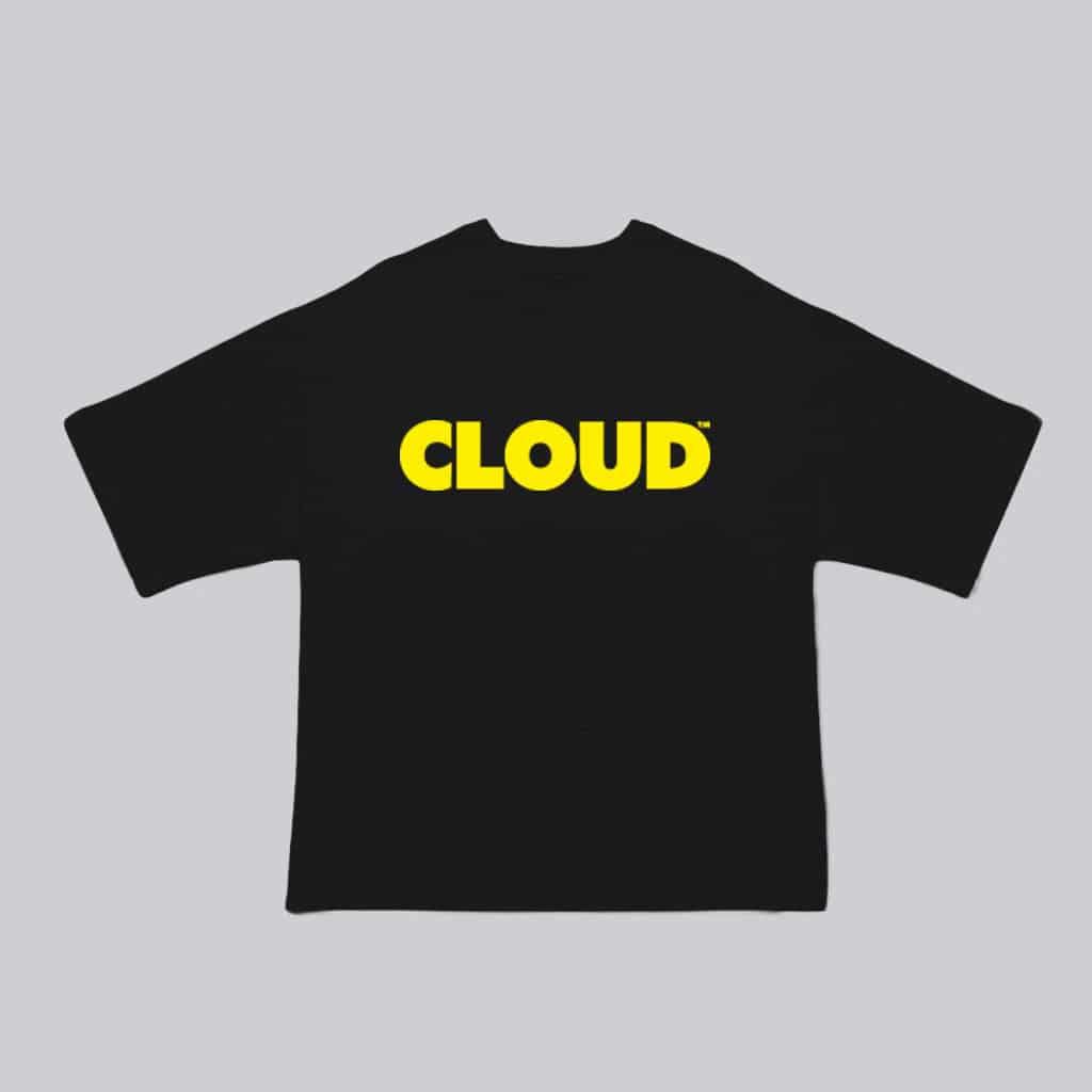 Camiseta BLOCK amarillo sobre negro - miniatura 1