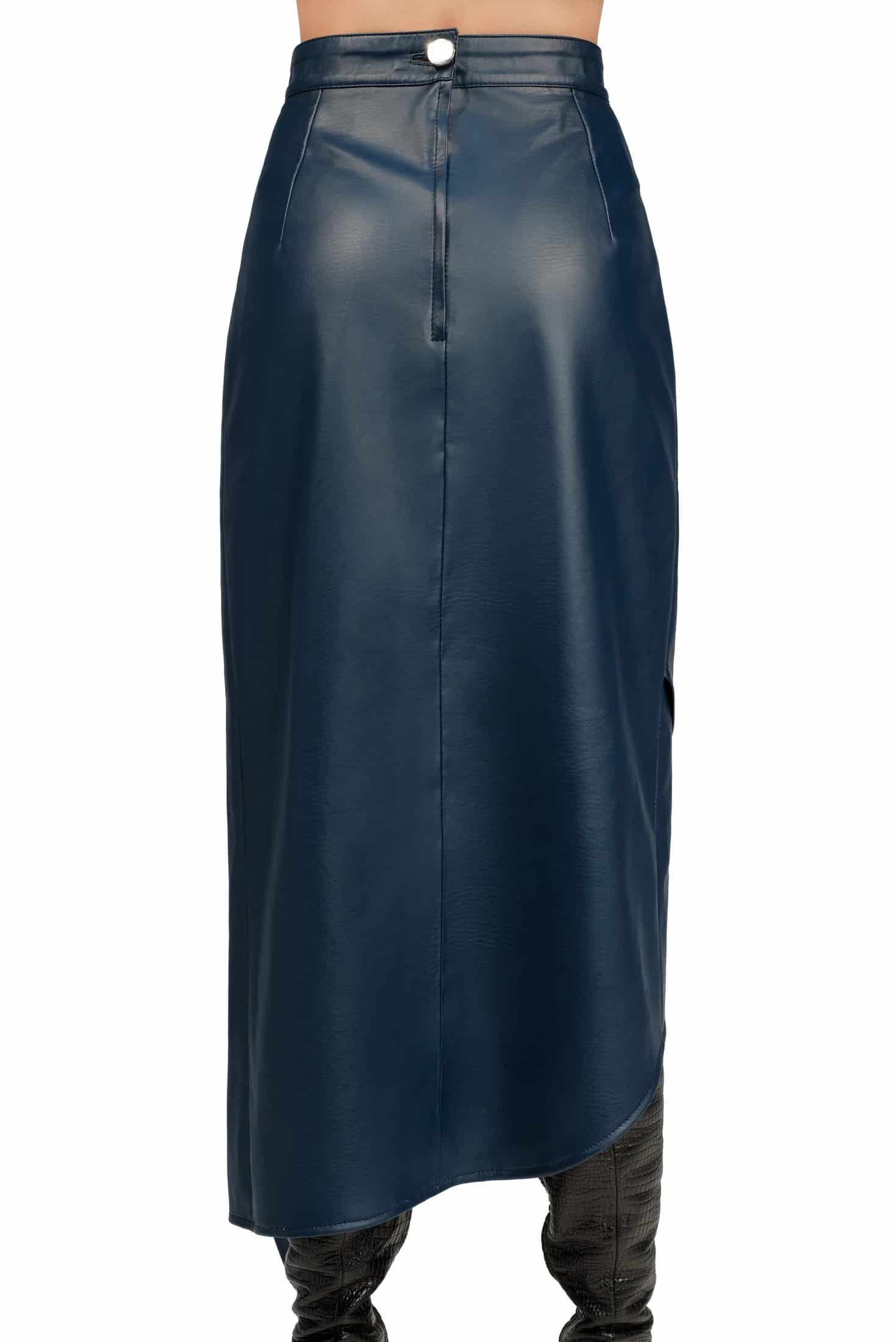 LEATHER PETAL SKIRT - miniatura 4
