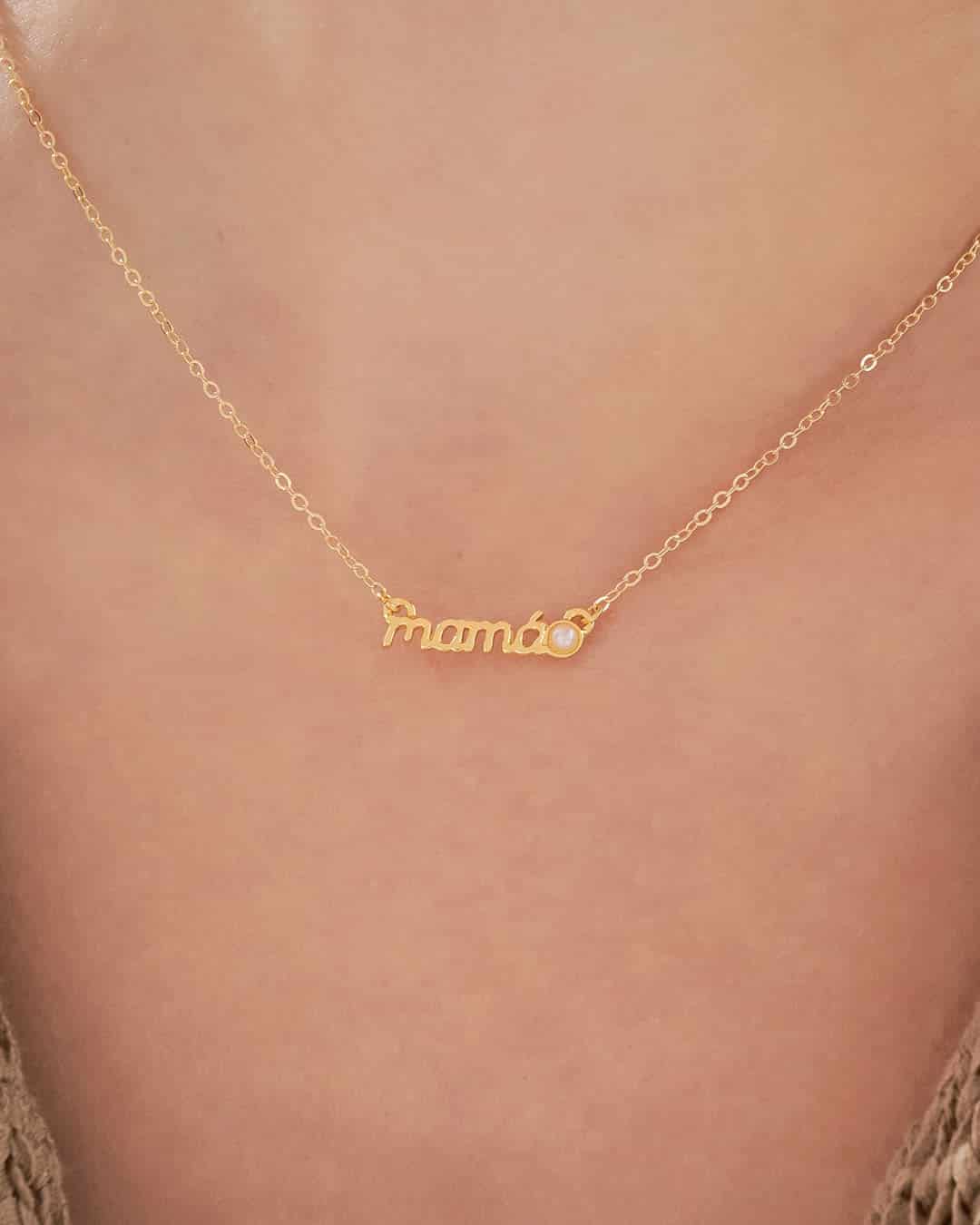 Collar Mamá Perla + Sobre de regalo - miniatura 1