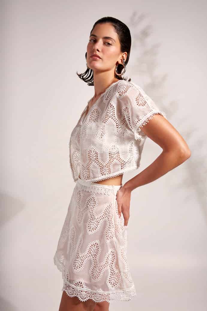 RENATA SKIRT WHITE - miniatura 2