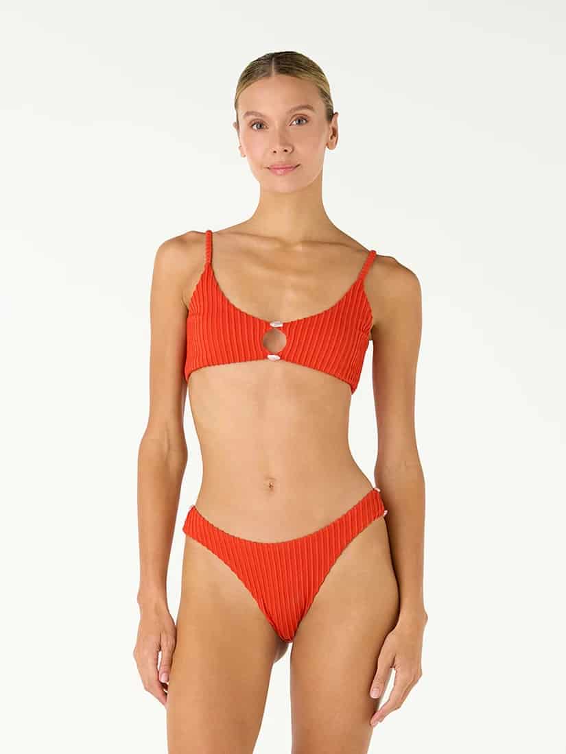 Panty de Bikini Elisa Shell Red - miniatura 3