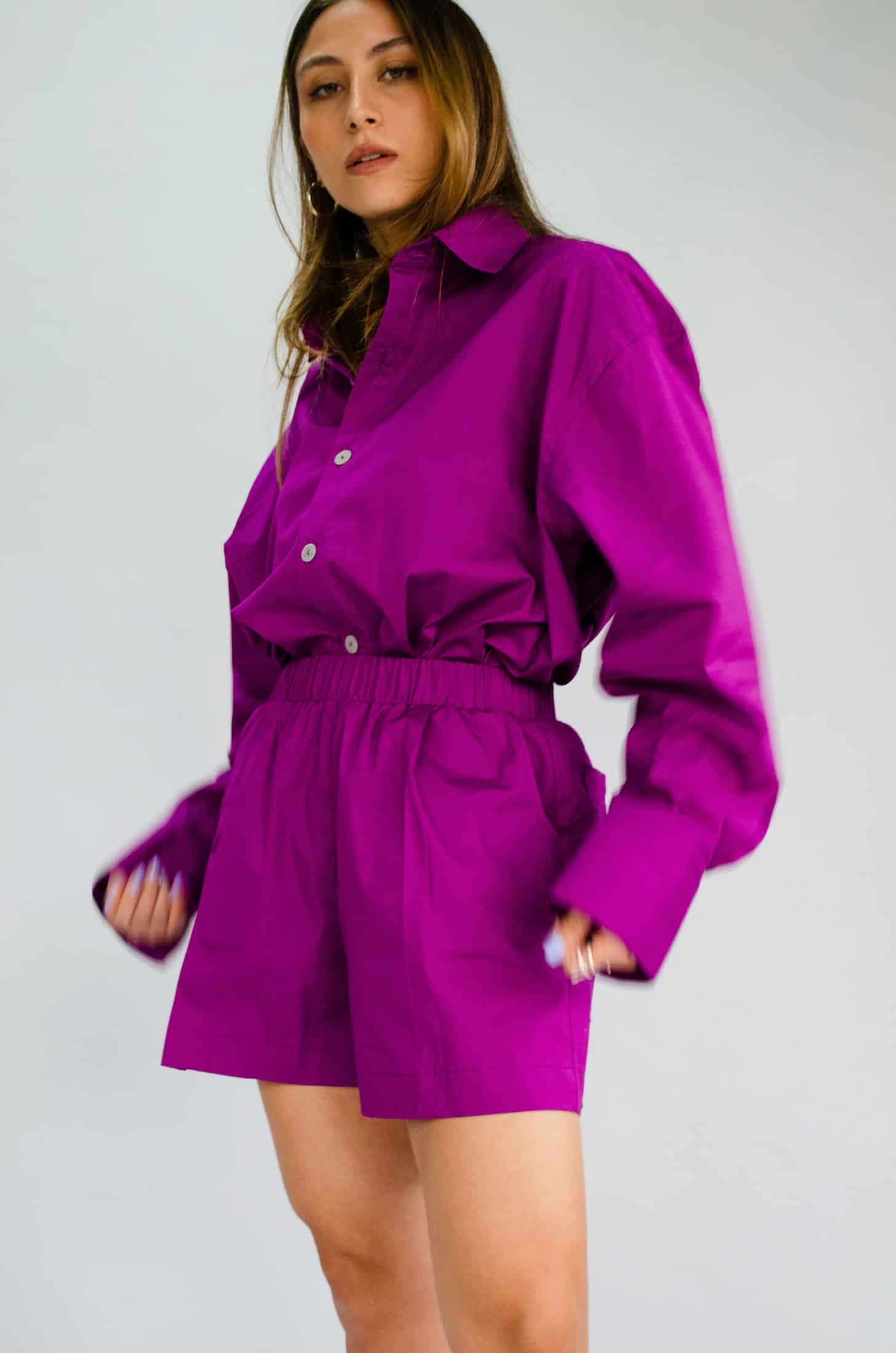 Short Plena de algodón - Morado Lollipop - miniatura 3